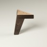 Pack de 4 patas de madera para sofás, muebles o camas. Modelo Trípode. Altura 13 cm.