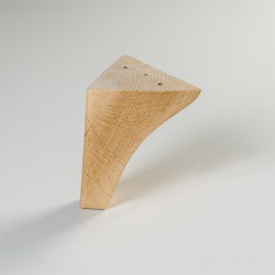 Pack de 4 patas de madera para sofás o muebles. Modelo 602. Altura 12 cm.