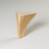 Pack de 4 patas de madera para sofás o muebles. Modelo 602. Altura 12 cm.