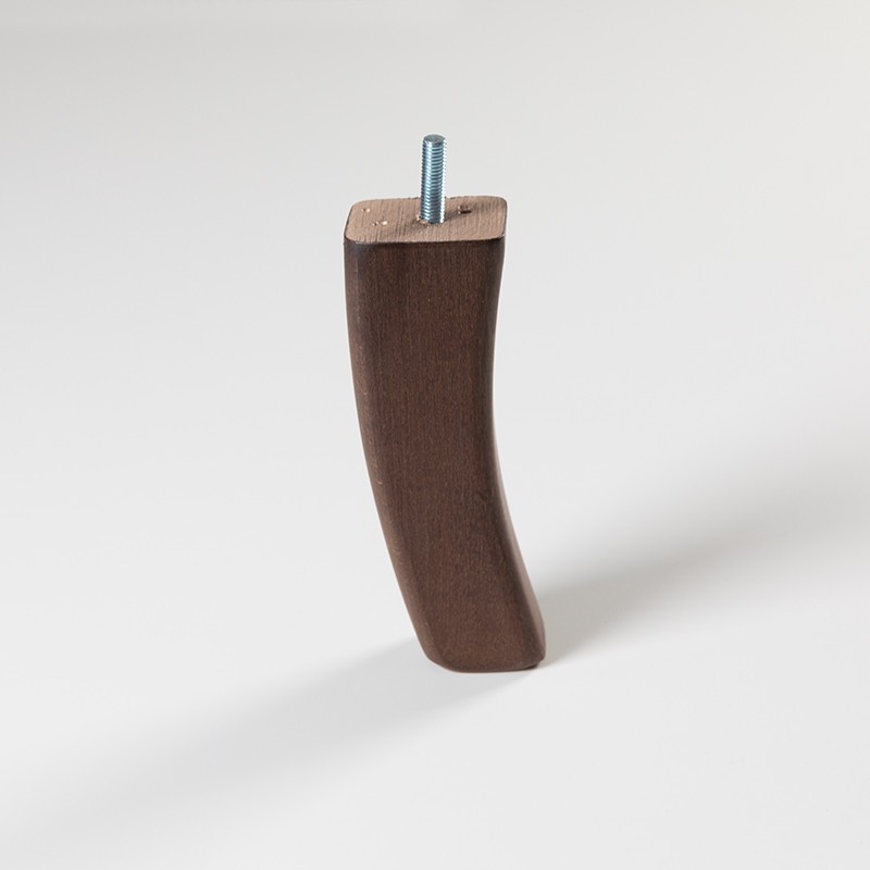 Pack de 2 patas de madera para sillón o muebles. Modelo 17. Altura 17 cm.