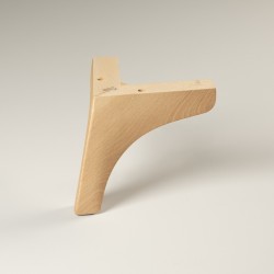 Pack de 4 patas de madera para sofás, muebles o camas. Modelo Enya. Altura 13 cm.